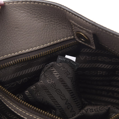Prada Cervo Deerskin Shoulder Bag Argilla 7 of 13