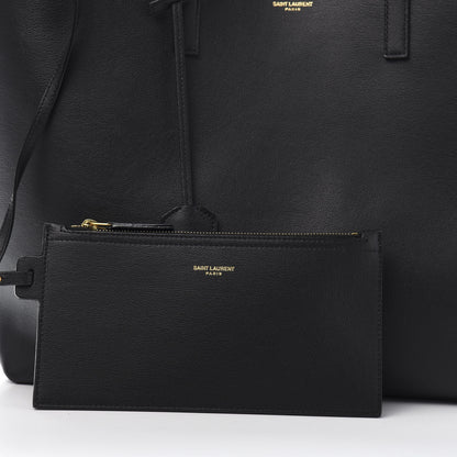 Saint Laurent Calfskin Large Shopping Tote Black 11 of 14