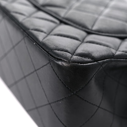 Chanel Lambskin Quilted Jumbo Double Flap Black 11 of 16