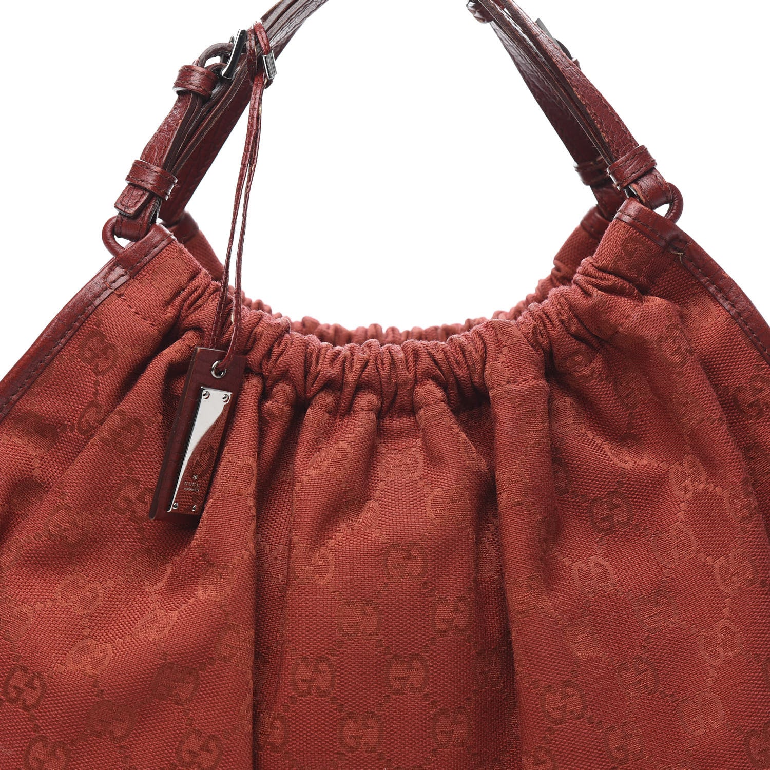 Gucci Monogram Hobo Red 10 of 12