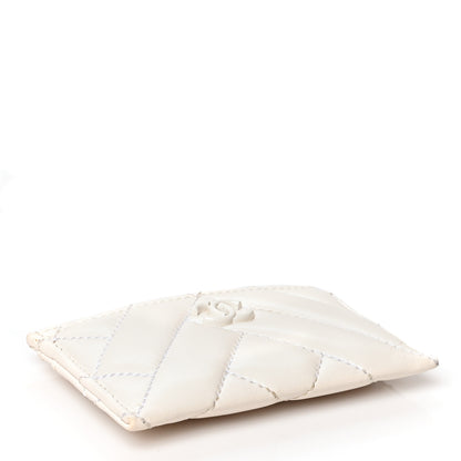 Chanel Lambskin Quilted Card Holder White 4 of 13