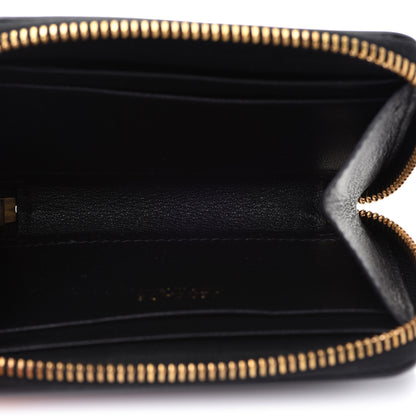Versace Calfskin Medusa Compact Zip Around Wallet Black 5 of 8