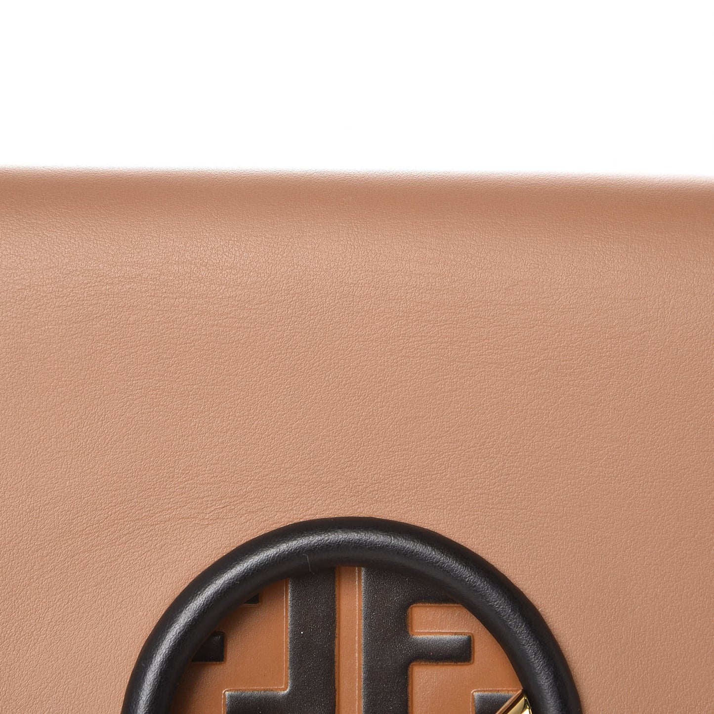 Vitello Century F is Fendi FF Embossed Kan I Shoulder Bag Orzo Tobacco
