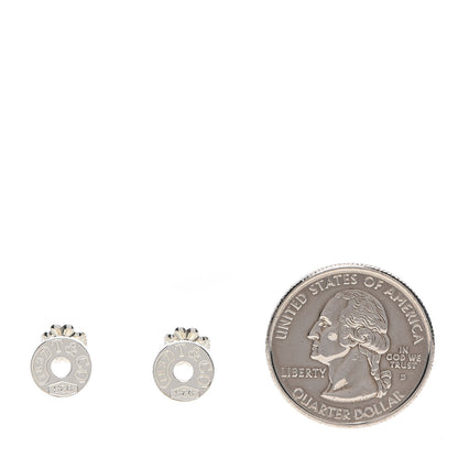 Tiffany Sterling Silver 1837 Circle Earrings 2 of 4