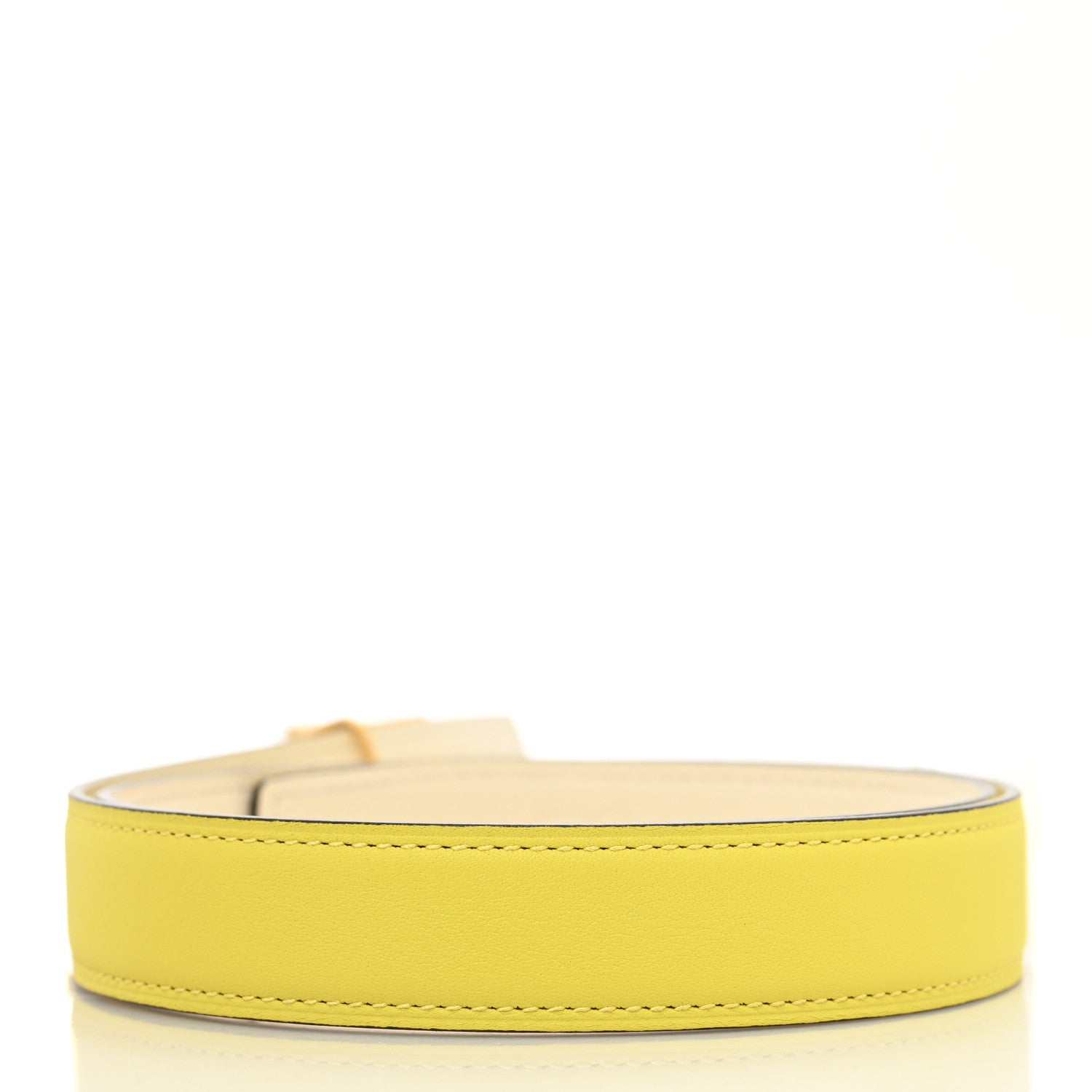Hermes Epsom Swift 24mm Collier De Chien CDC Belt 75 Nata Lime 2 of 7