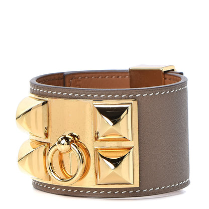Hermes Swift Collier De Chien CDC Bracelet T2 Etoupe 1 of 7