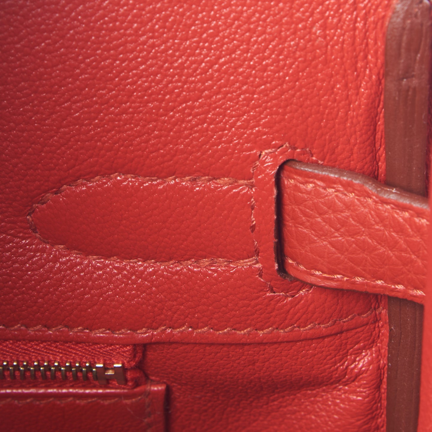Togo Birkin 30 Rouge Casaque