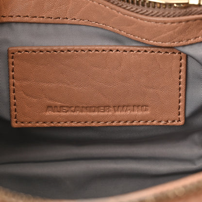 Alexander Wang Pebbled Lambskin Mini Rockie Latte Gold Hardware 6 of 10