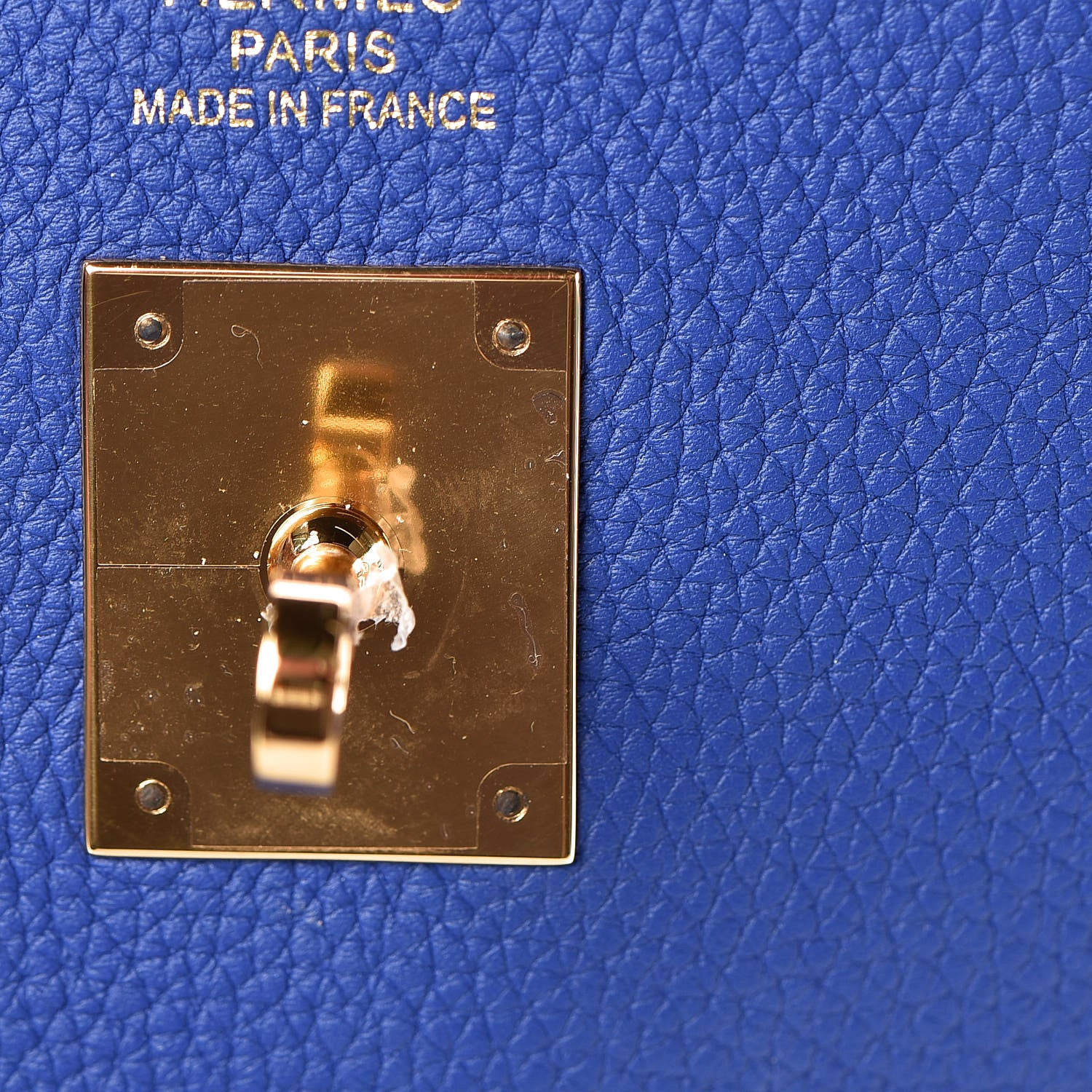 Hermes Togo Kelly Retourne 35 Bleu Electrique 26 of 37