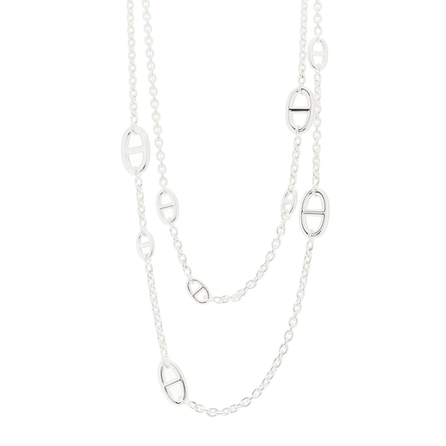 Hermes Sterling Silver Farandole Necklace 120 1 of 7