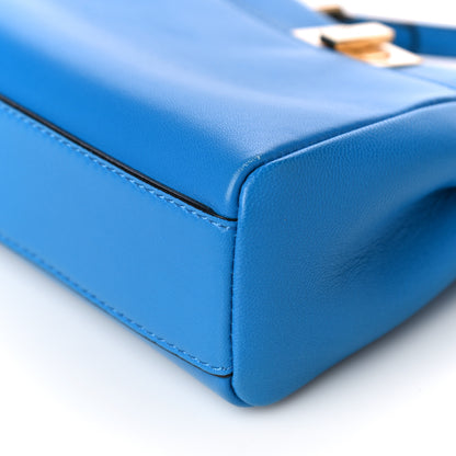 Fendi Shiny Nappa Micro Peekaboo Iconic Satchel Blue Royal 11 of 11