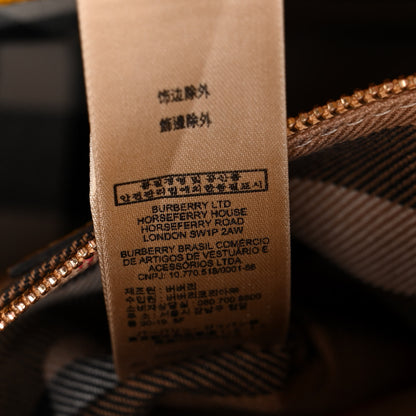 Burberry Soft Grain Calfskin Small Buckle Tote Bright Straw 9 of 20