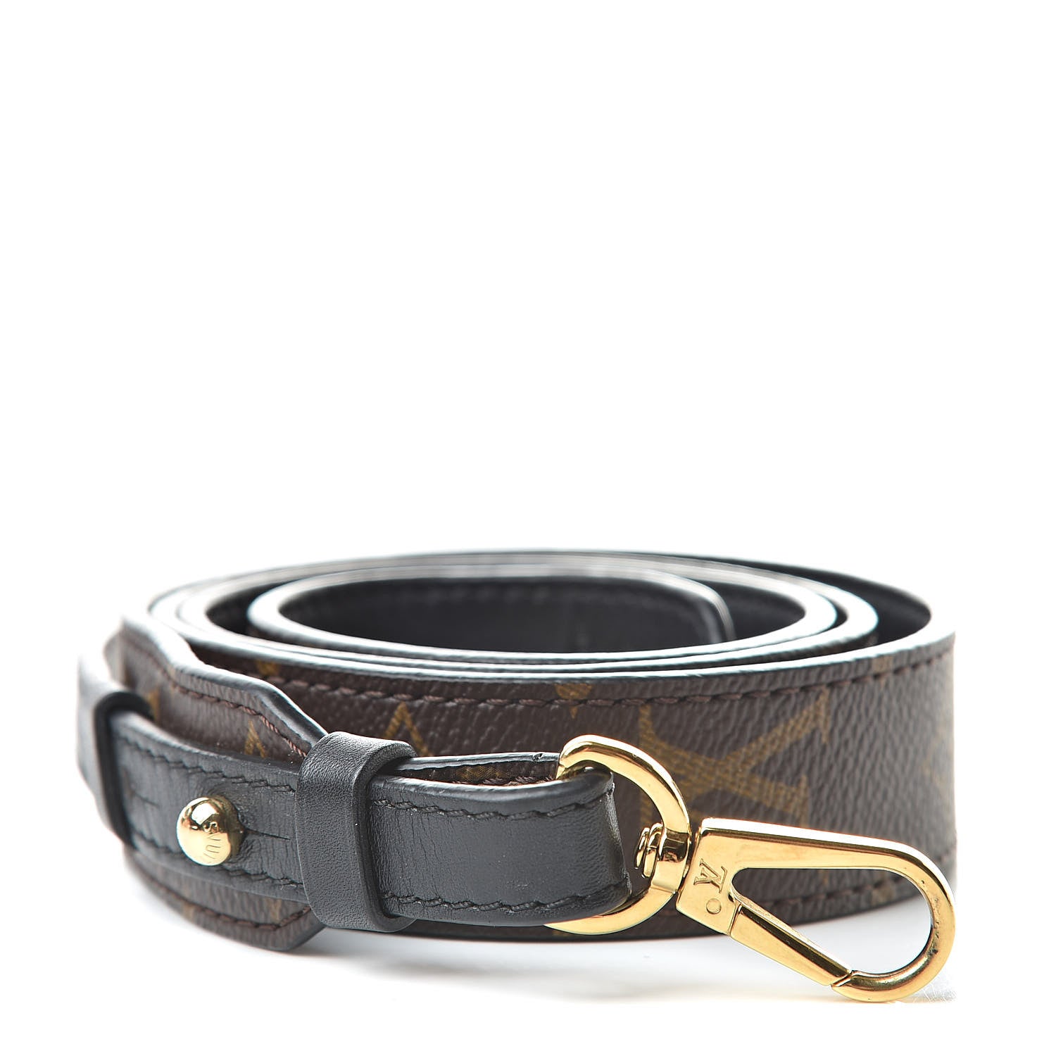 Louis Vuitton Monogram Bandouliere Shoulder Strap XL Black 1 of 6