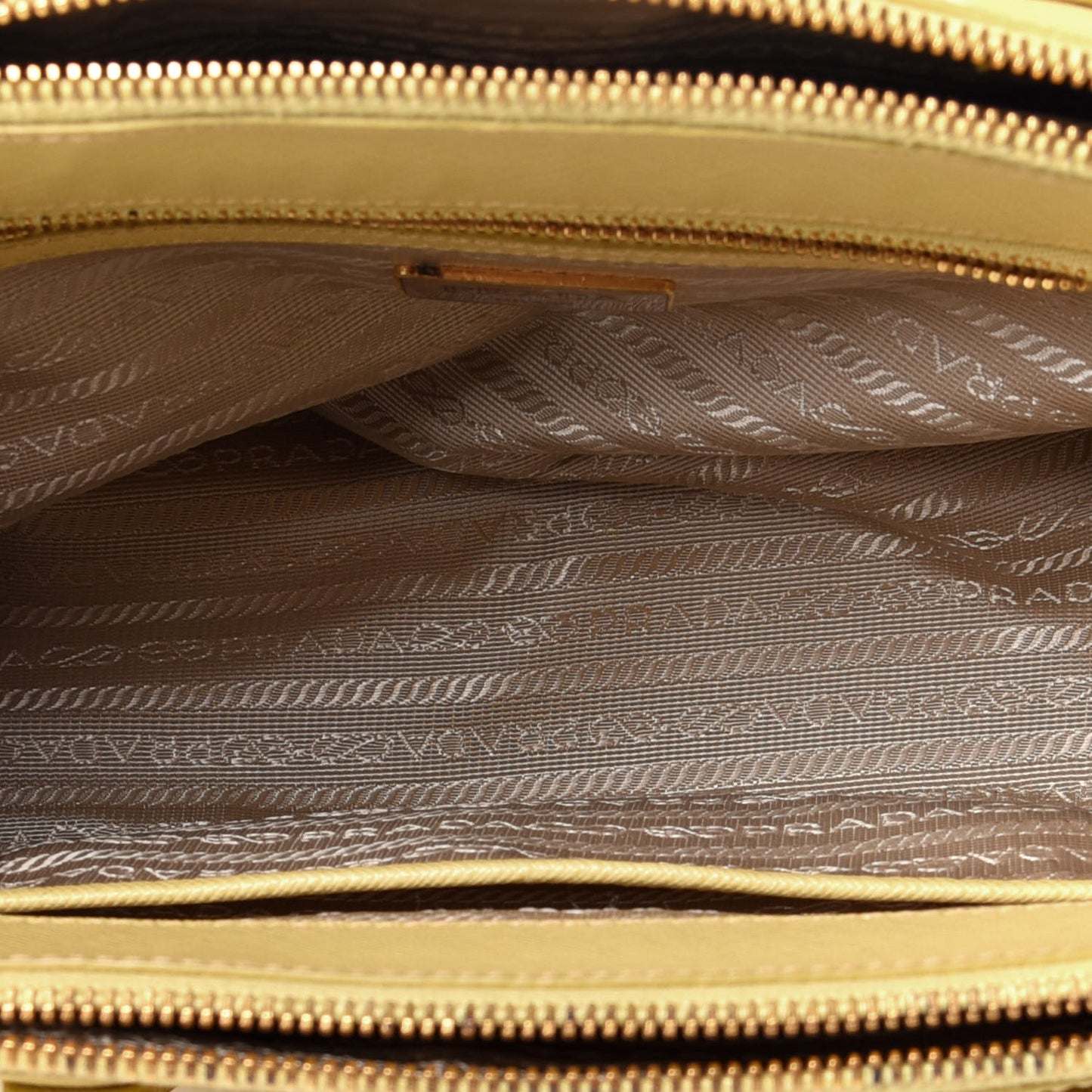 Saffiano Lux Mini Galleria Double Zip Tote Ginestra