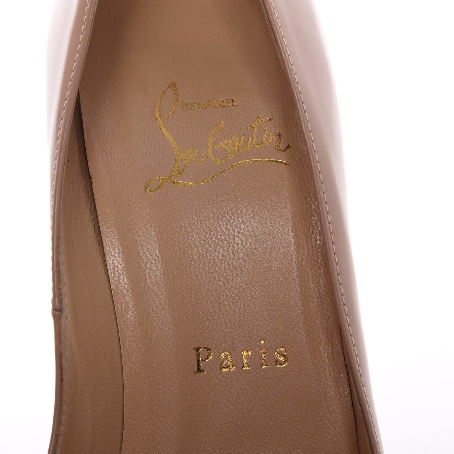 Christian Louboutin Jazz Calfskin Decollete 868 100 Pumps 35.5 Nude 7 of 8