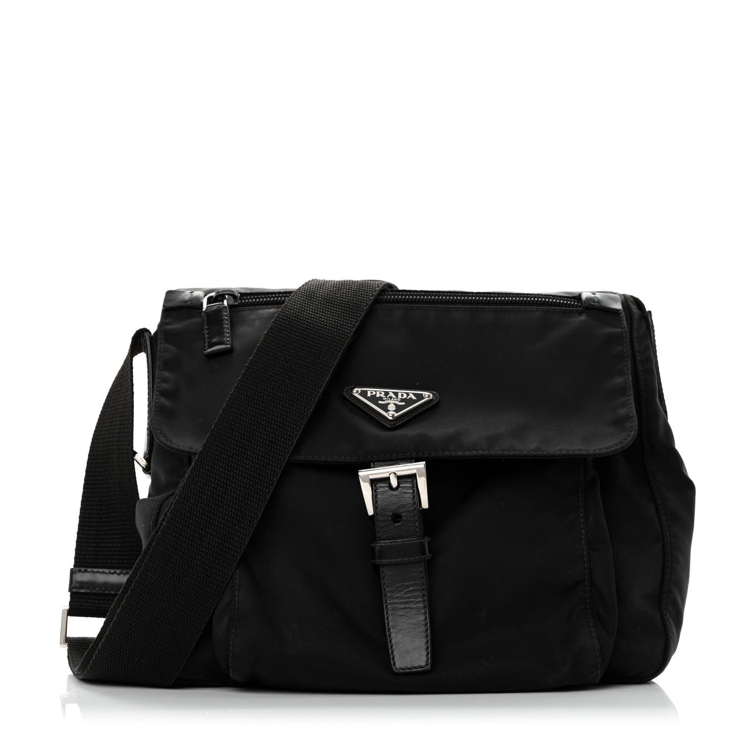 Nylon Vela Messenger Black
