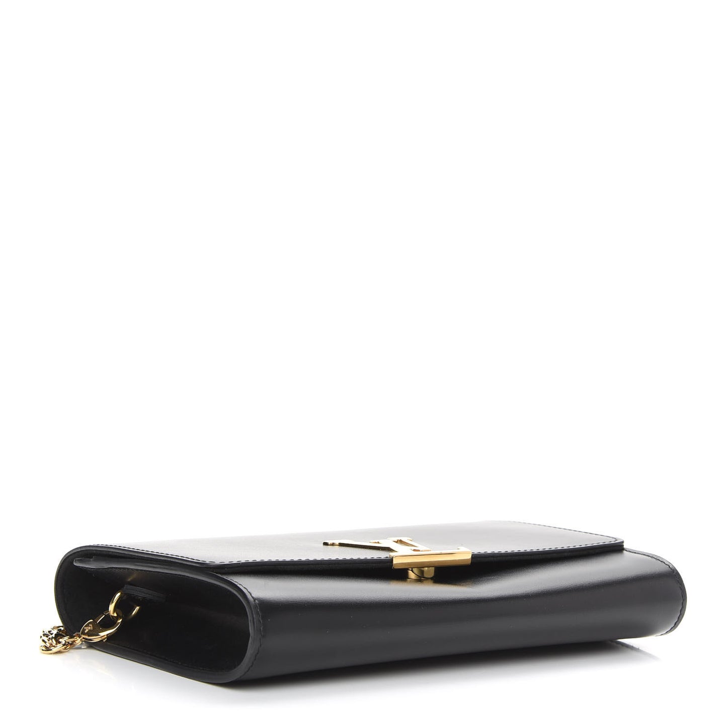 Calfskin Chain Louise GM NM Black
