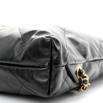 Chanel Shiny Calfskin Quilted Chanel 22 Backpack Black 10 of 10