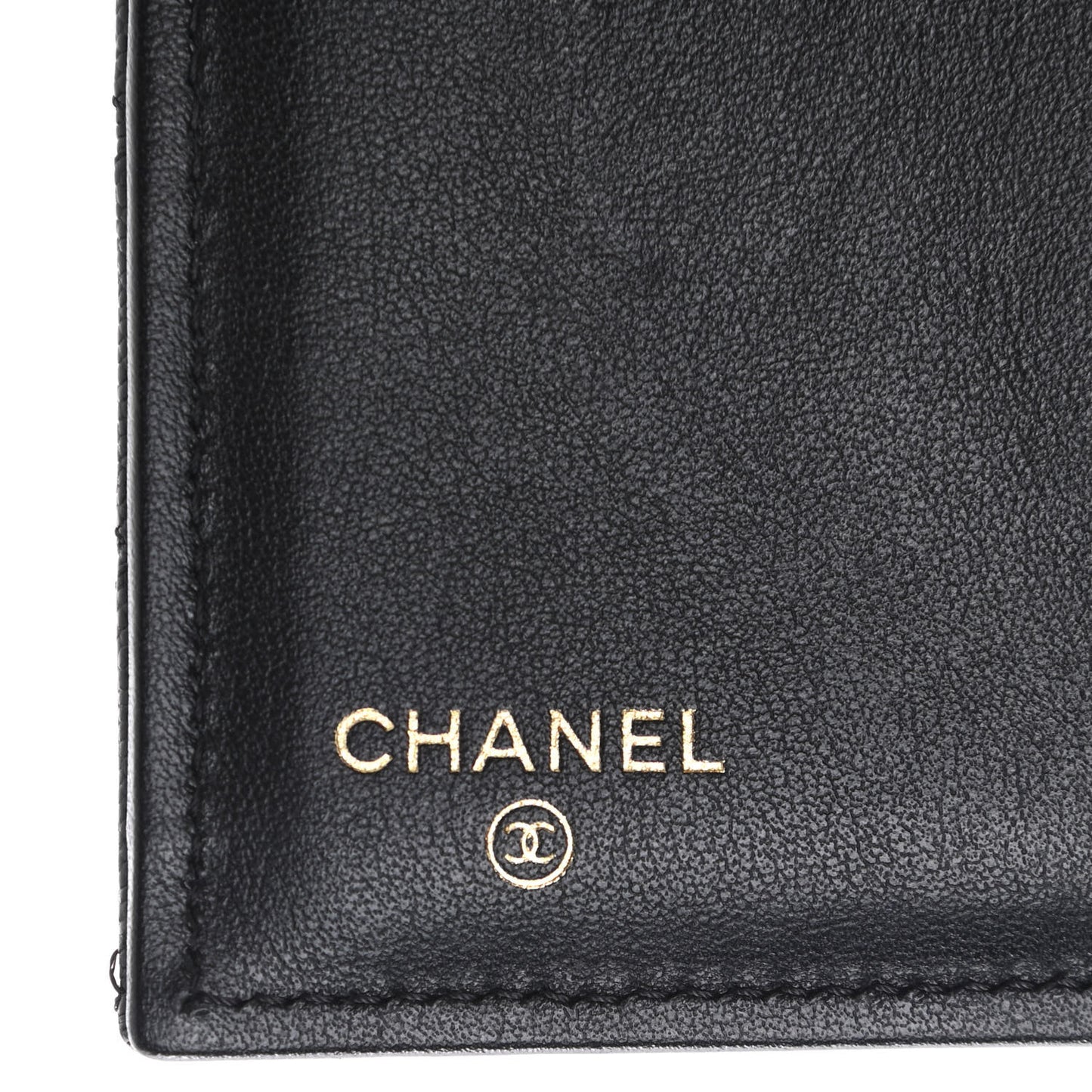 Caviar Quilted Compact Boy Wallet Black