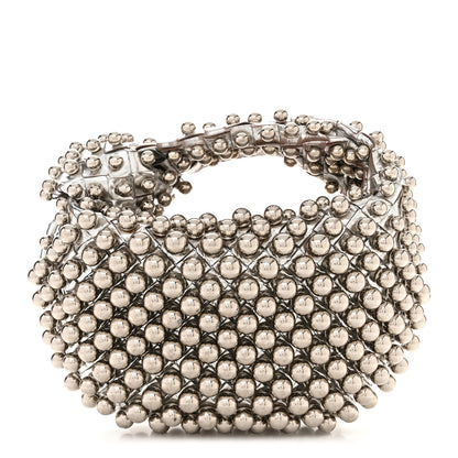 Bottega Veneta Metallic Nappa Studded Intrecciato Mini Jodie Silver 1 of 12