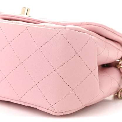 Chanel Lambskin Quilted Mini Square Flap Light Pink 19 of 21