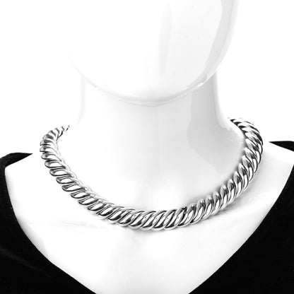 David Yurman Sterling Silver 15mm Hampton Cable Necklace 2 of 4