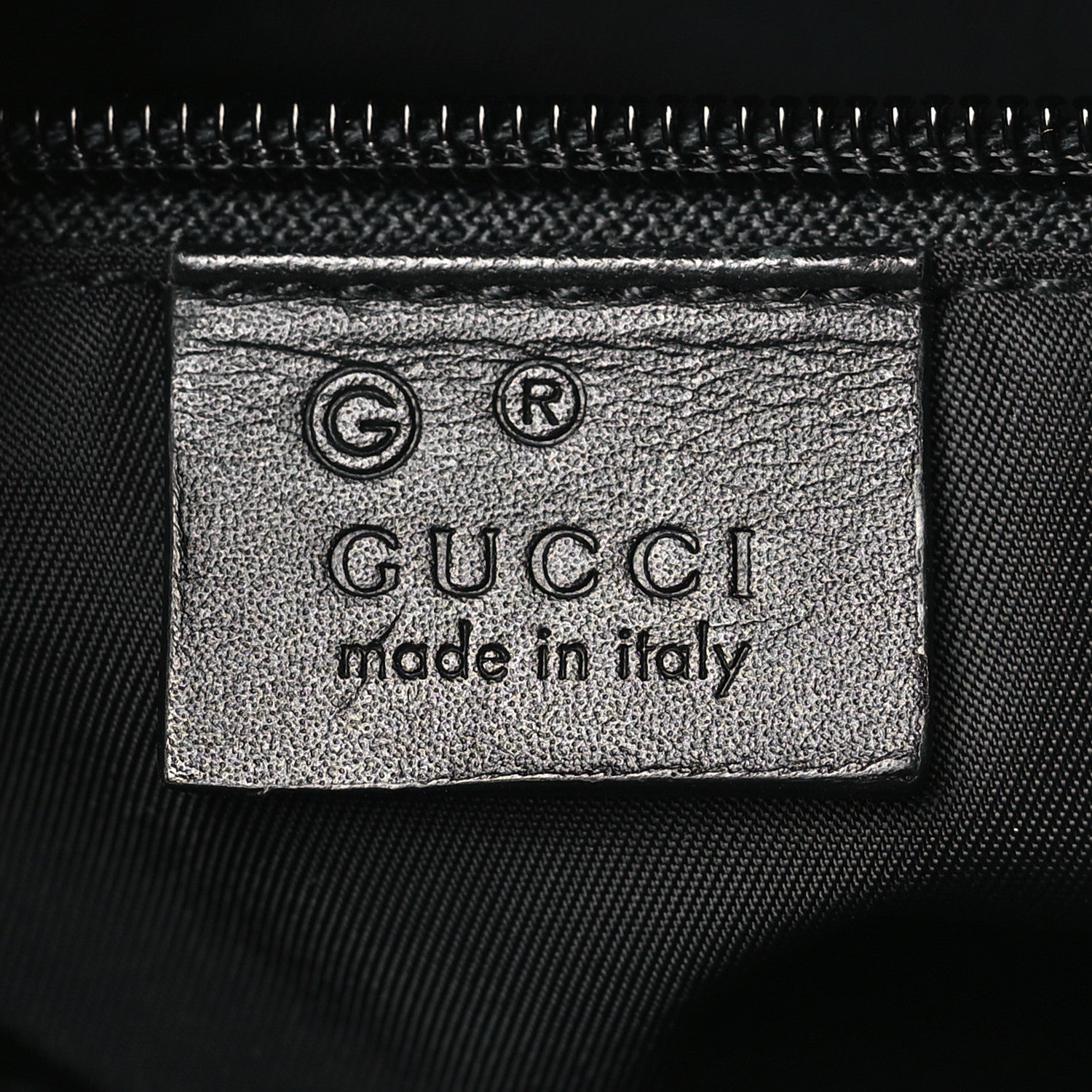 Gucci Techno Canvas Selleria Calfskin Web Small Flat Messenger Bag Black 6 of 9