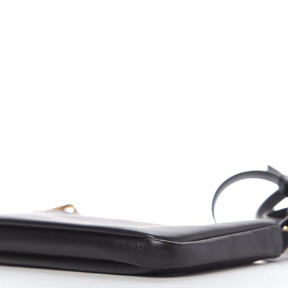 Saint Laurent Calfskin Monogram Phone Pouch Crossbody Bag Black 7 of 10