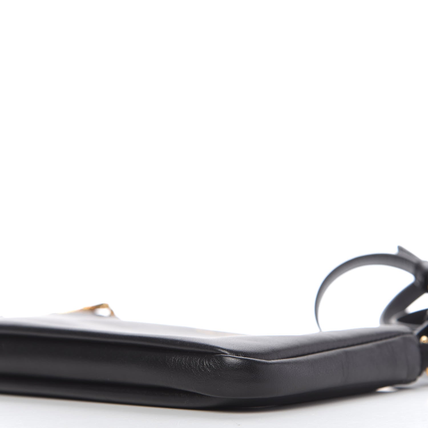 Saint Laurent Calfskin Monogram Phone Pouch Crossbody Bag Black 7 of 10