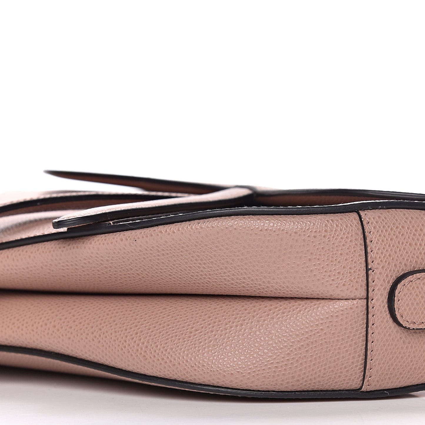 Grained Calfskin Saddle Bag Pink