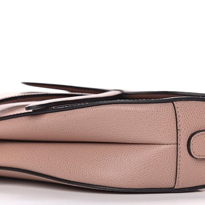 Christian Dior Grained Calfskin Saddle Bag Pink 10 of 14