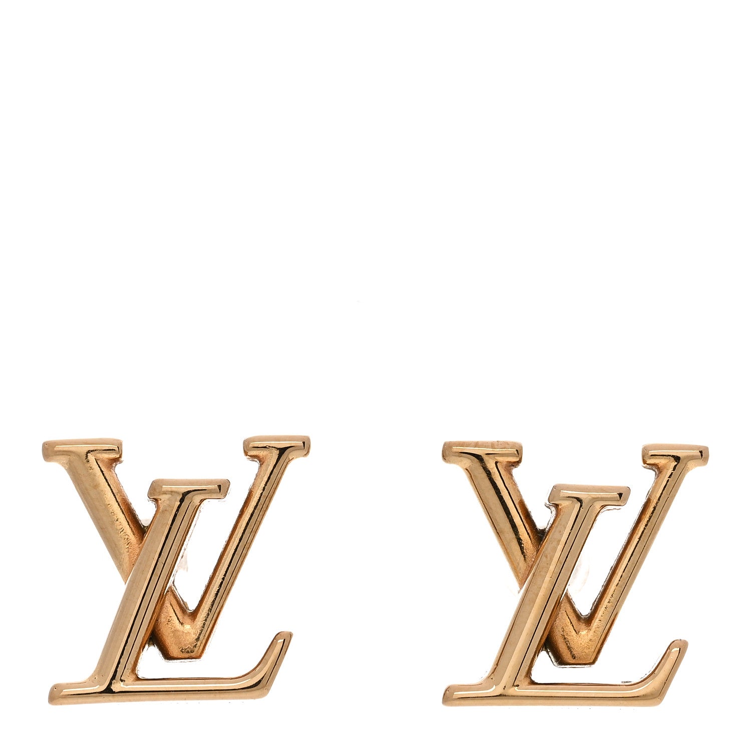 Louis Vuitton Metal LV Iconic Earrings Gold 1 of 5