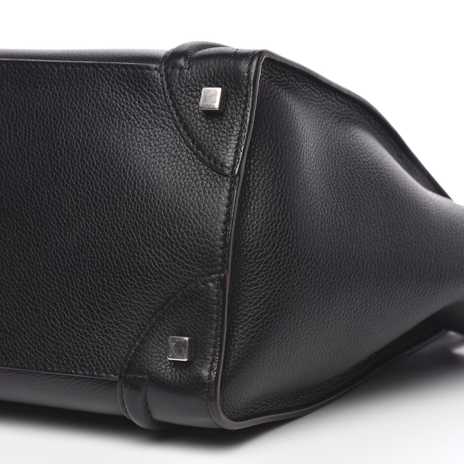 Celine Drummed Calfskin Mini Luggage Black 8 of 12