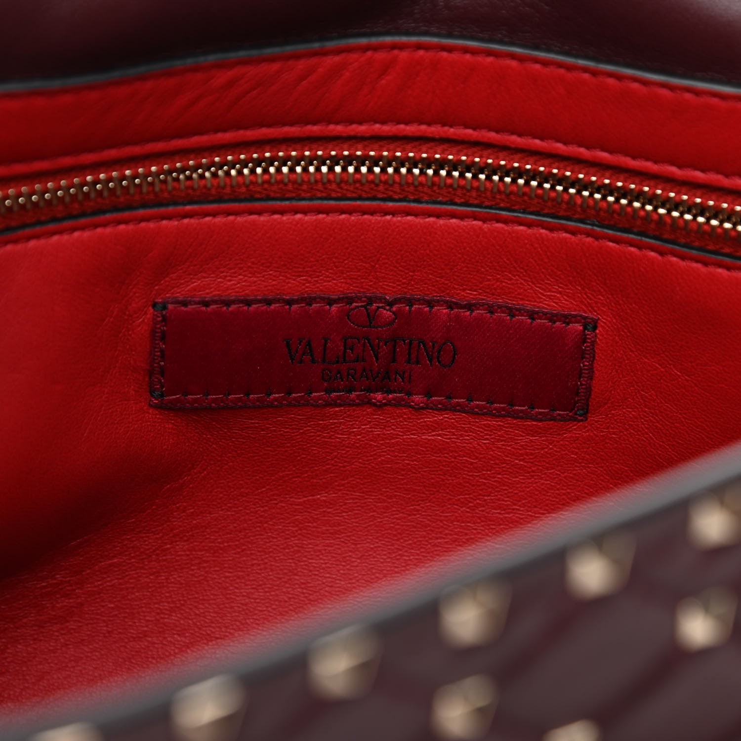 Valentino Garavani Nappa Large Rockstud Spike Shoulder Bag Rubin 6 of 8