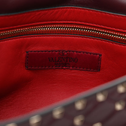 Valentino Garavani Nappa Large Rockstud Spike Shoulder Bag Rubin 6 of 8