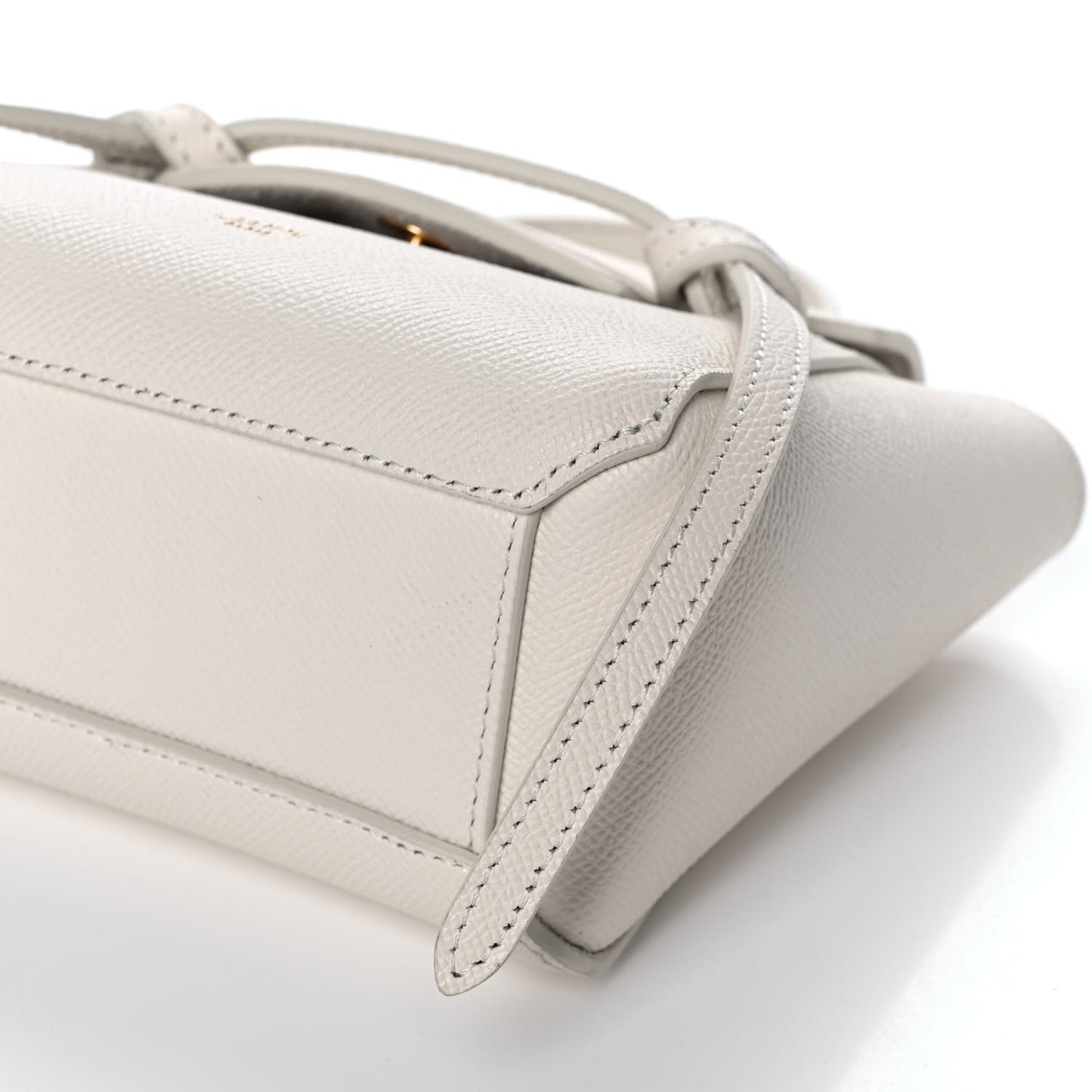 Grained Calfskin Pico Belt Bag Rice