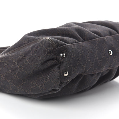 Gucci Monogram D Ring Tote Dark Brown 7 of 8