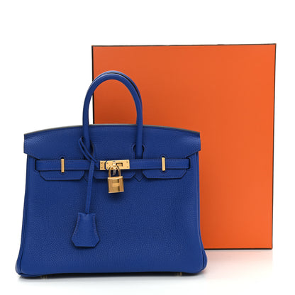 Hermes Togo Birkin 25 Bleu Royal 11 of 11