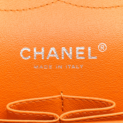 Chanel Patent Quilted Jumbo Double Flap Orange 6 of 12