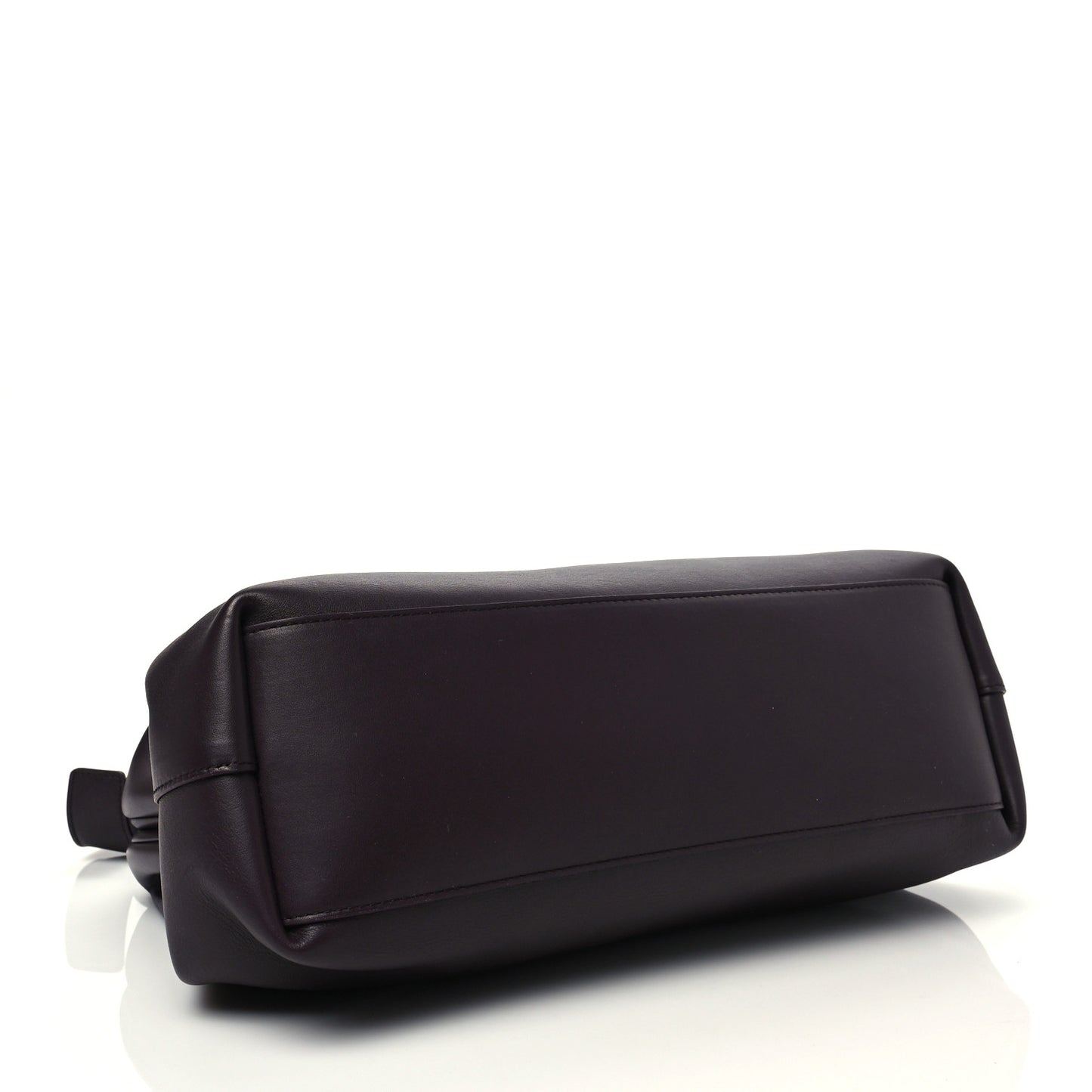 Calfskin Medium The Point Triangle Bag Grape
