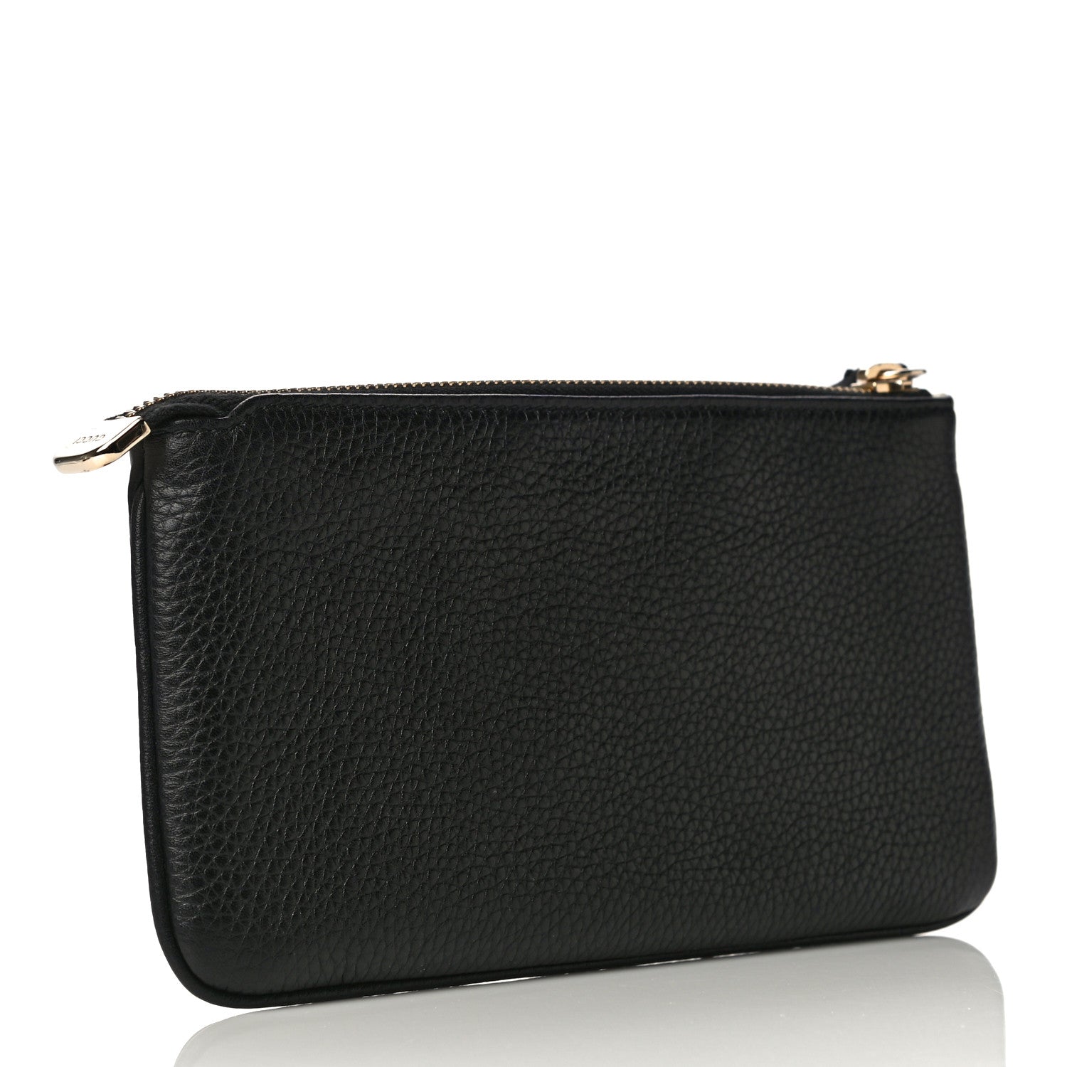 Gucci Pebbled Calfskin Soho Wristlet Black 4 of 10
