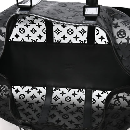 Louis Vuitton Monogram See Through Keepall Bandouliere 50 Black 4 of 8