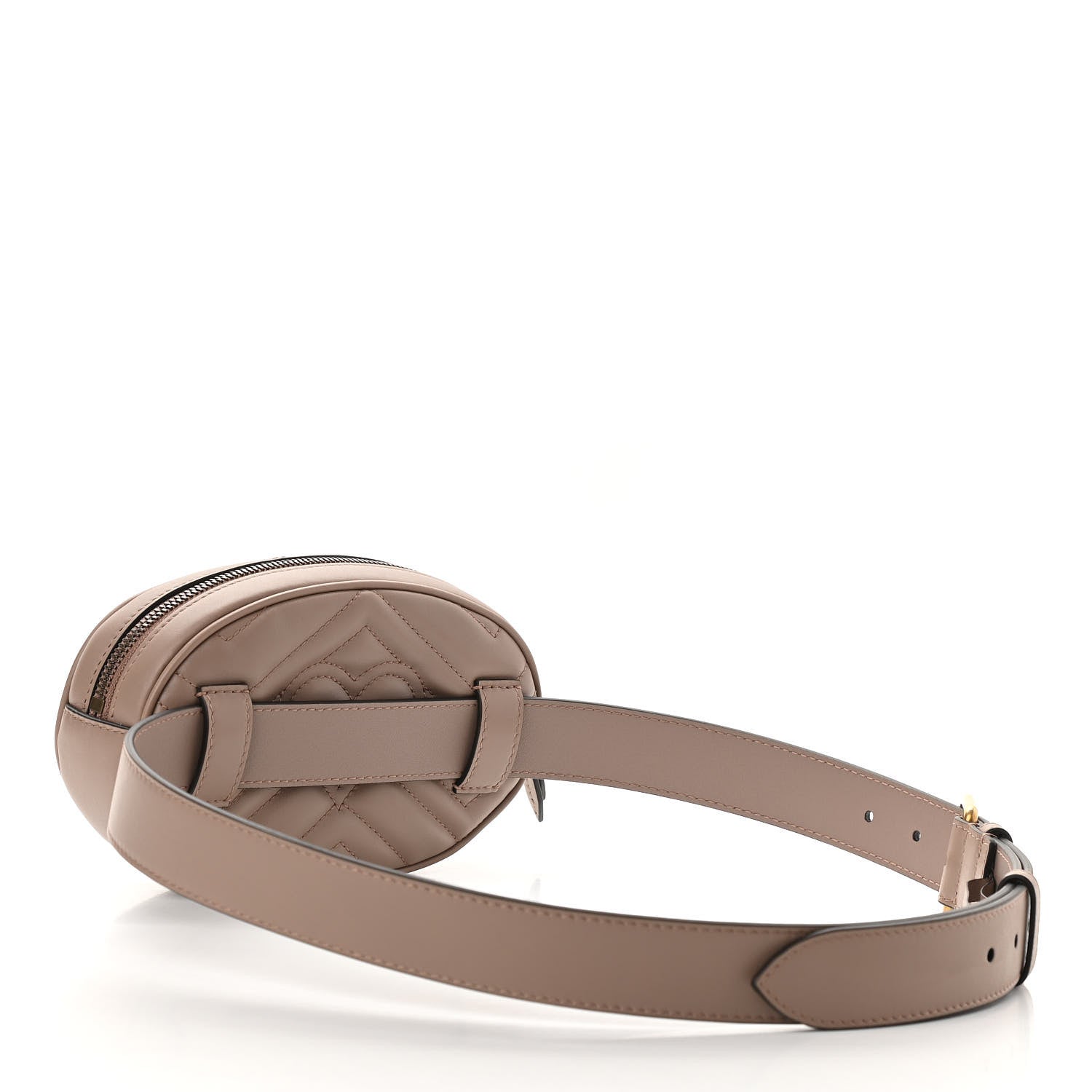 Gucci Calfskin Matelasse GG Marmont Belt Bag 95 38 Porcelain Rose 3 of 11