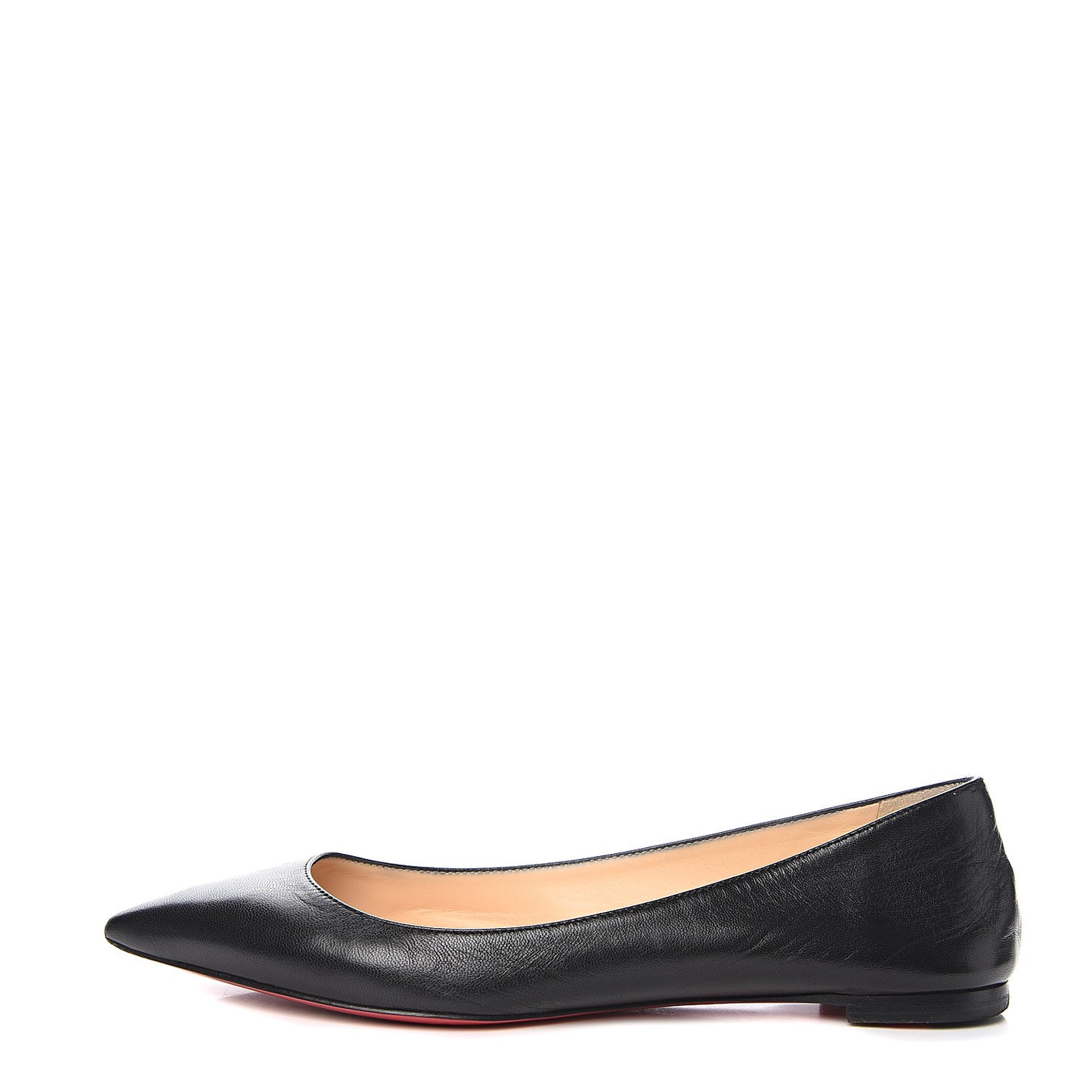 Shiny Nappa Ballalla Flats 38 Black