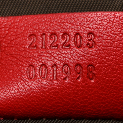 Gucci Guccissima Signature New Britt Wristlet Red 7 of 7