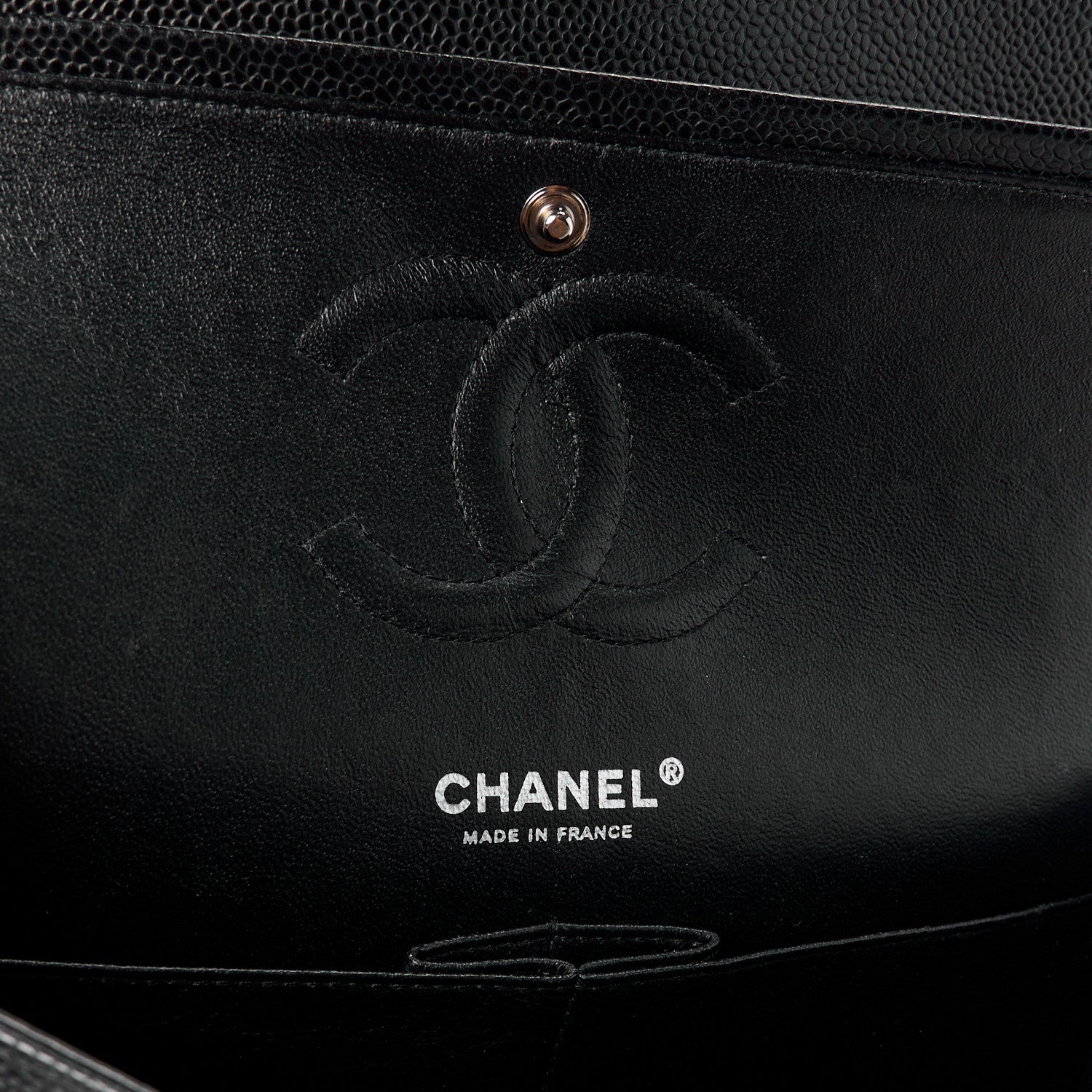 Chanel Caviar Quilted Medium Double Flap Black 6 of 14