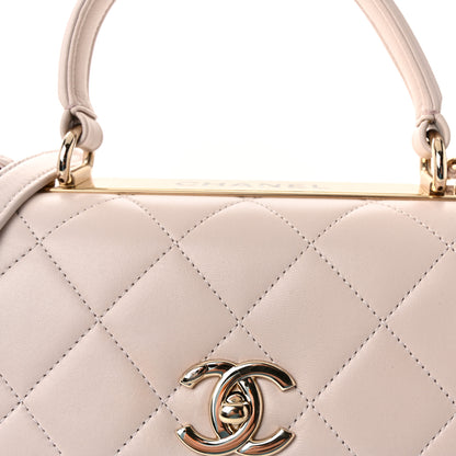 Chanel Lambskin Quilted Small Trendy CC Flap Dual Handle Bag Lilas Lilac 8 of 11