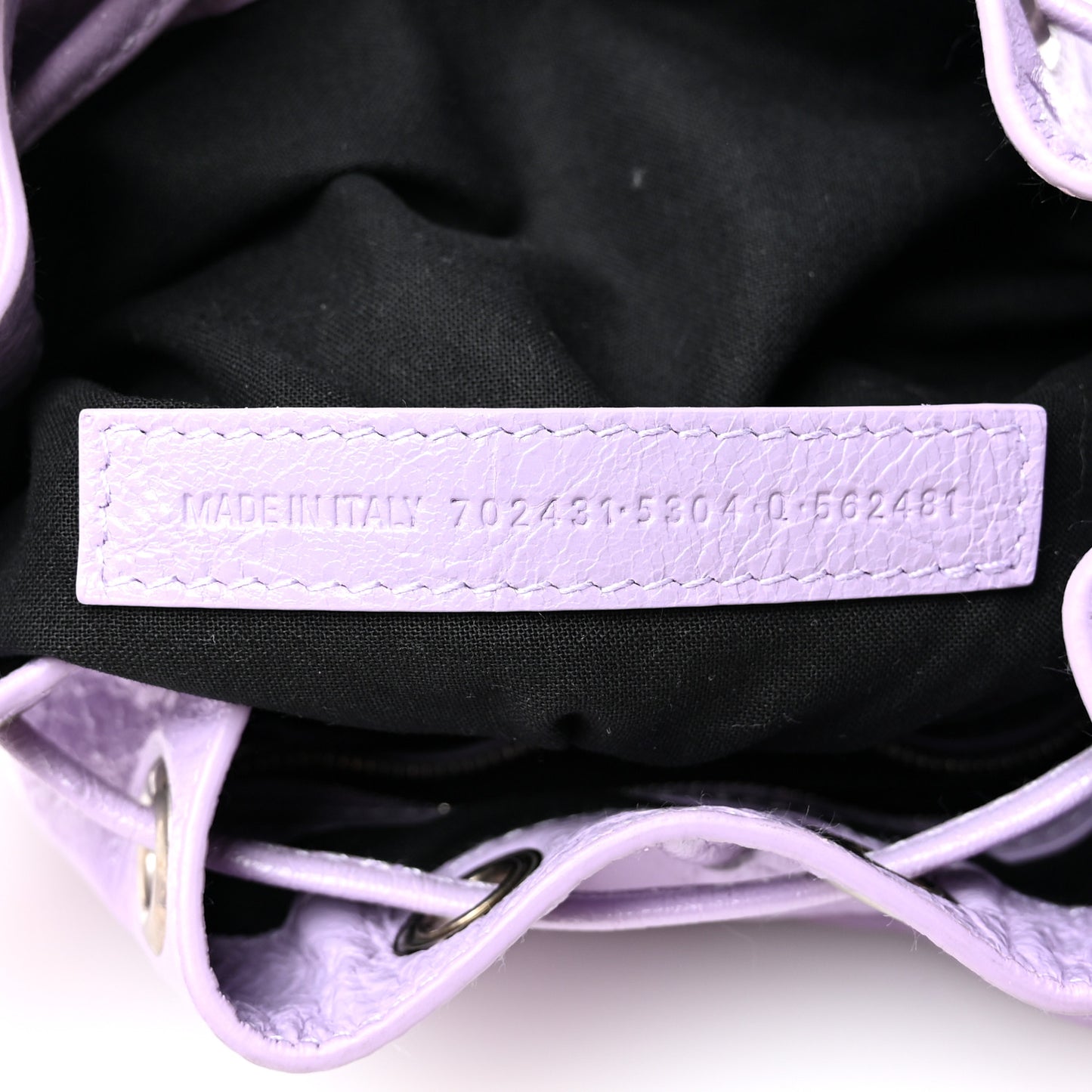 Agneau Arena Le Cagole Bucket Bag XS Lilac