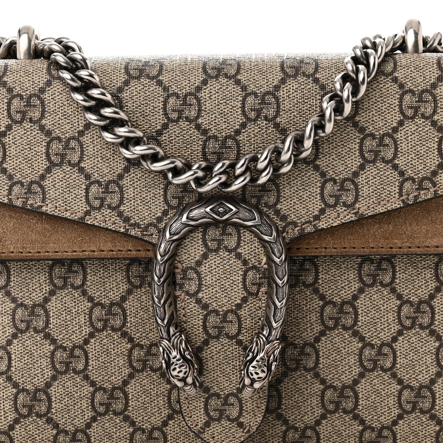 GG Supreme Monogram Mini Dionysus Shoulder Bag Taupe