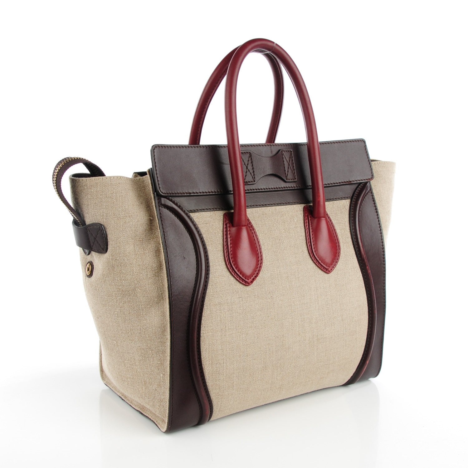 Celine Linen Calfskin Mini Tri-Color Luggage 4 of 10